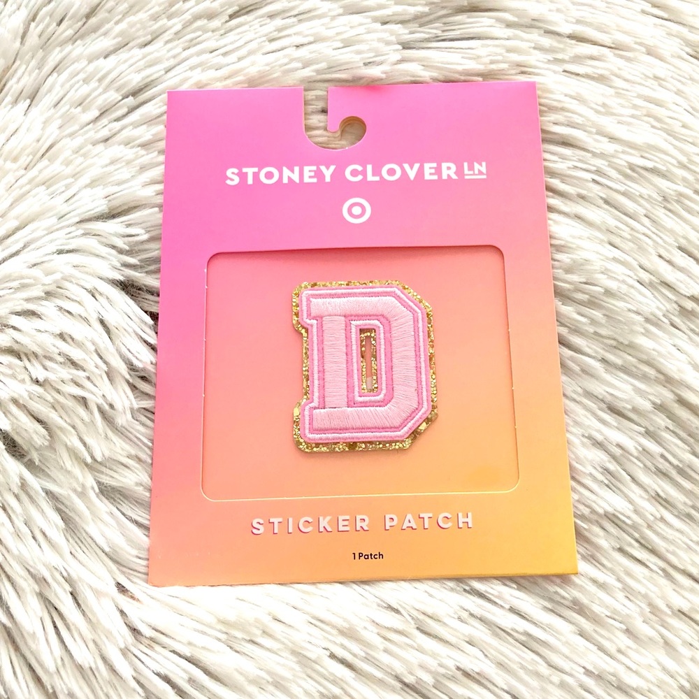 STONEY CLOVER LANE Letter D Sticker Patch